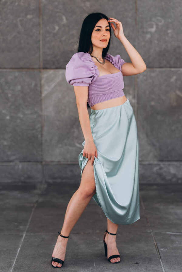 DISNEY PURPLE CROPPED TOP - Image 4