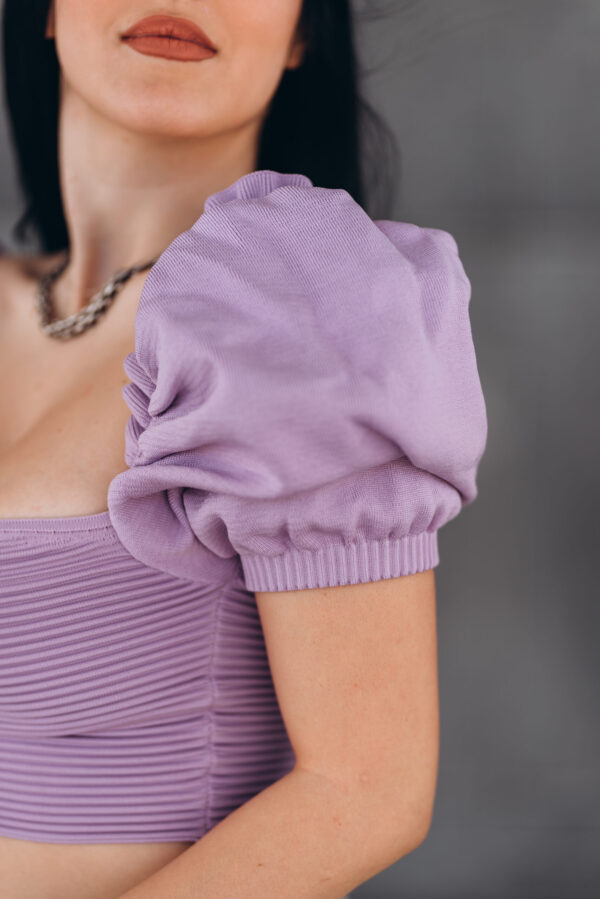 DISNEY PURPLE CROPPED TOP