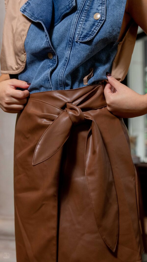JADE BROWN SKIRT - Image 3