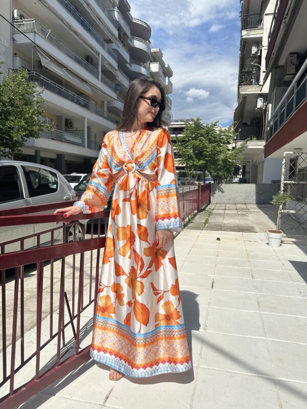 Flower Dress Orange - Image 2