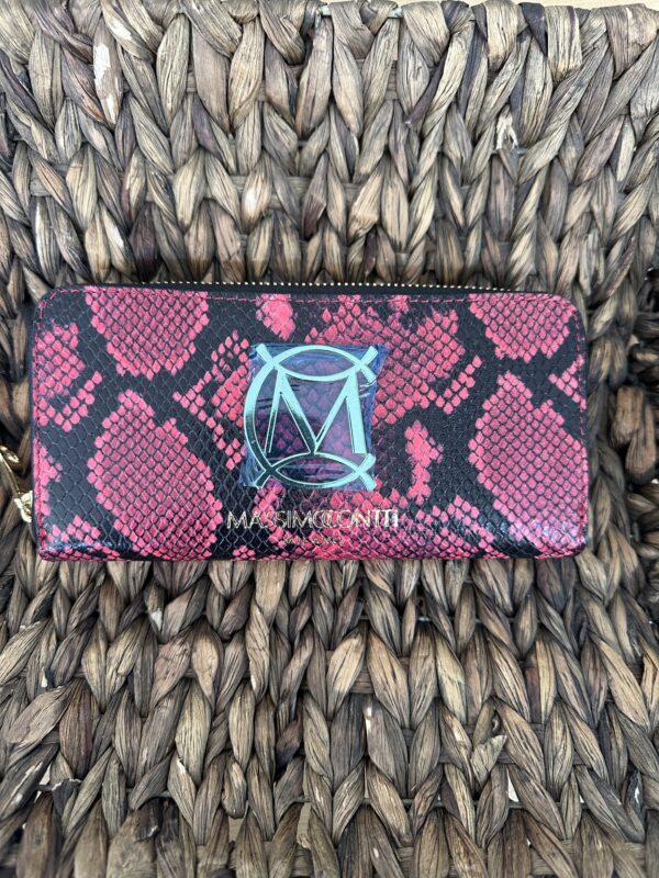 Black Pink Snake Wallet