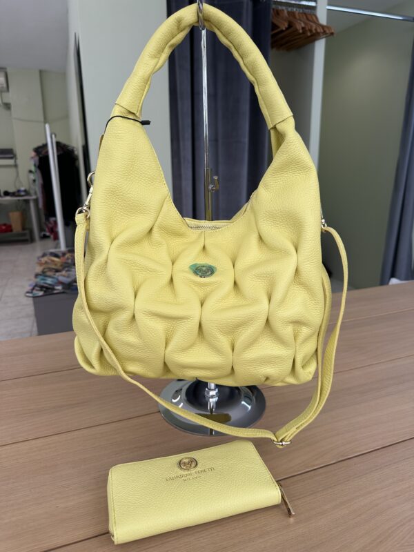 Yellow Leather Bag massimocontti