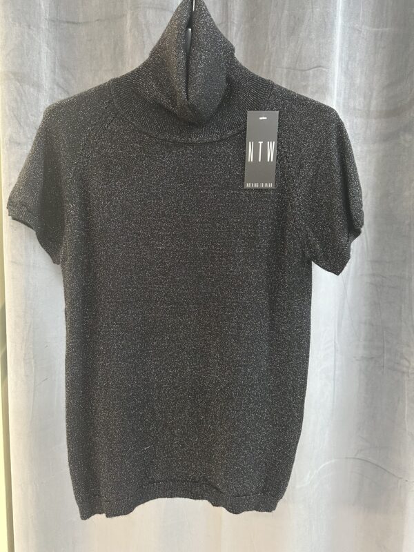 LUREX BLACK κοντομανικο