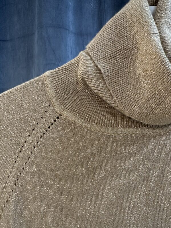LUREX TOP beige κοντομανικο